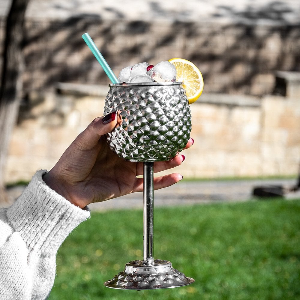 “Flora” Copper Wine Glass