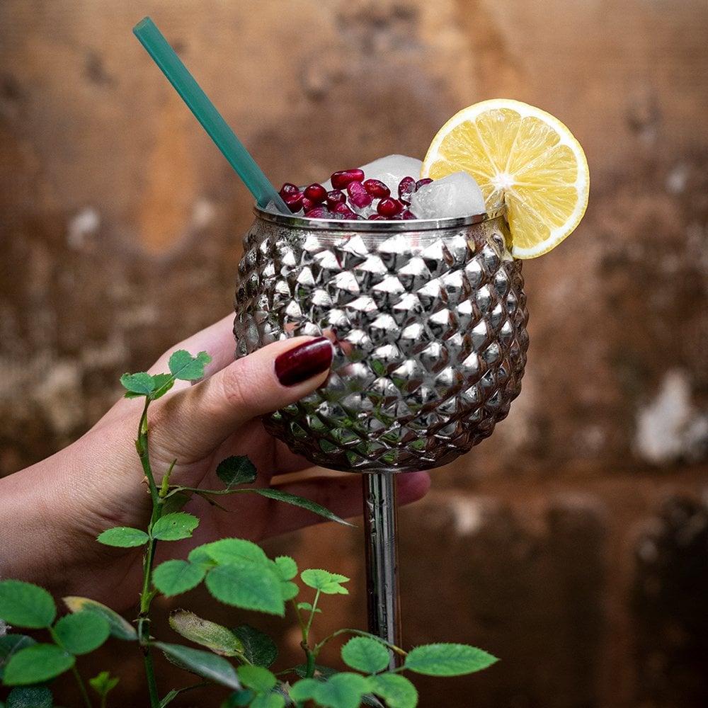 “Flora” Copper Wine Glass