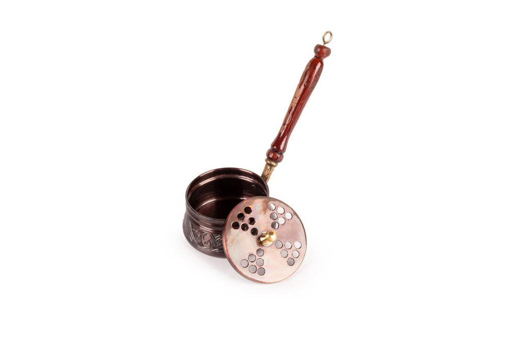 “Dark Smoke” Copper Incense Holder