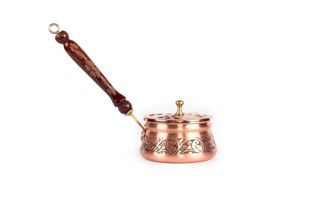 “Red Vintage Finish” Copper Incense Holder