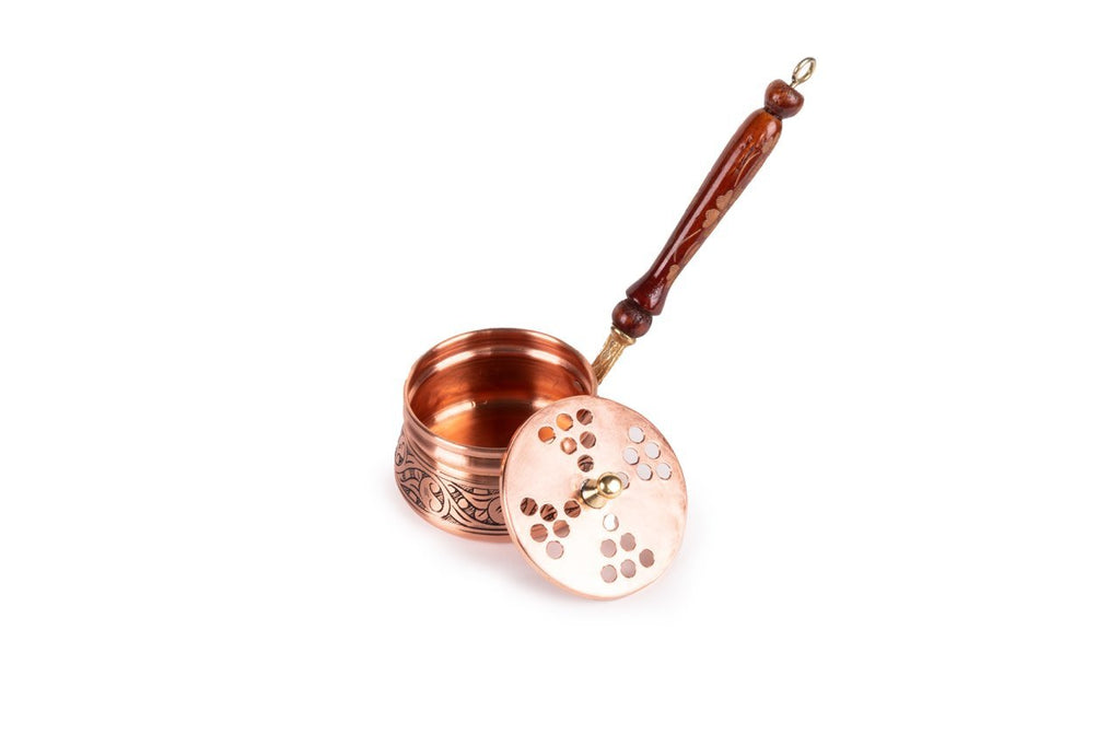 “Red Vintage Finish” Copper Incense Holder