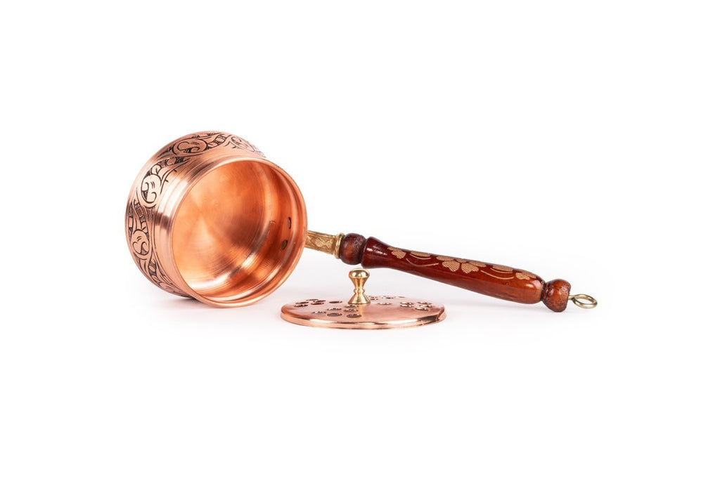 “Red Vintage Finish” Copper Incense Holder