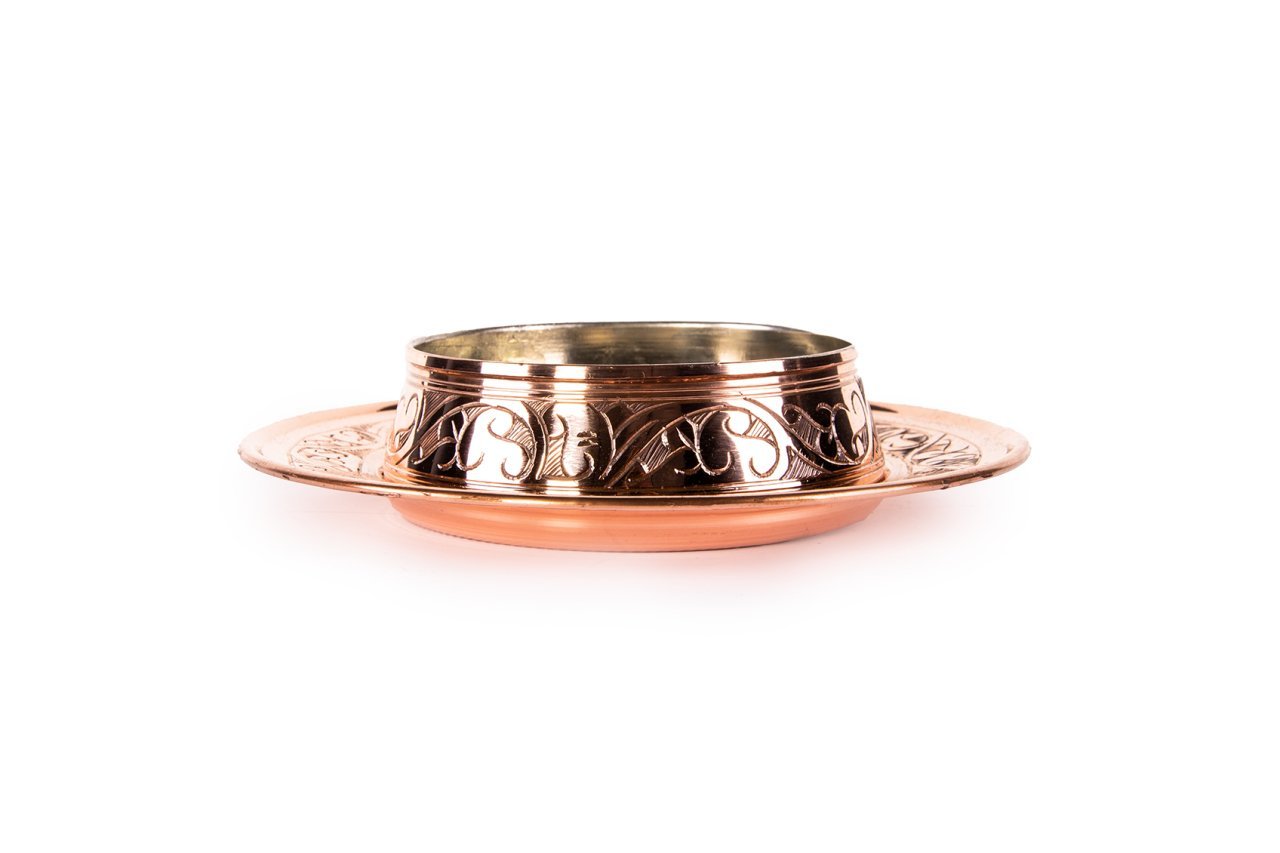 Handcrafted Red Copper Nut Dish