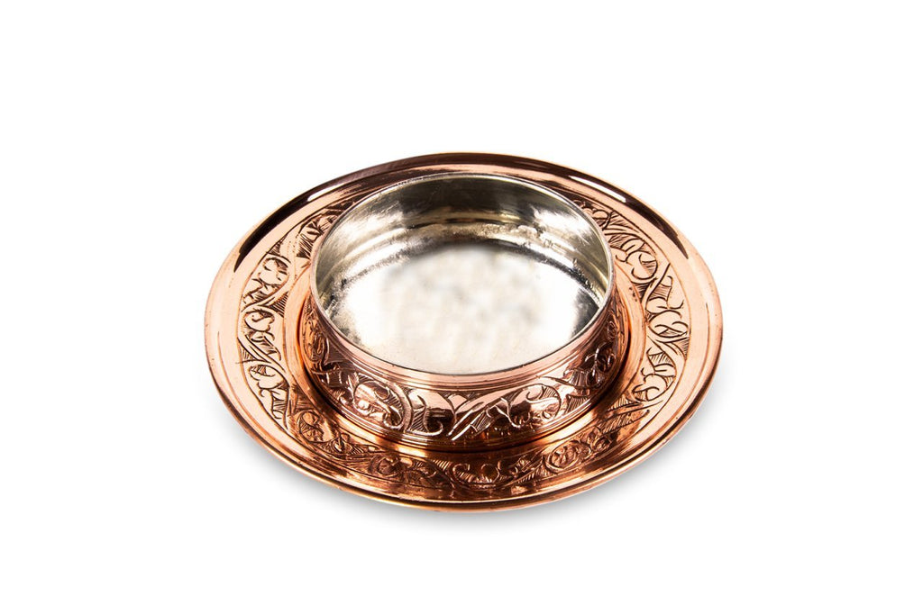 Handcrafted Red Copper Nut Dish