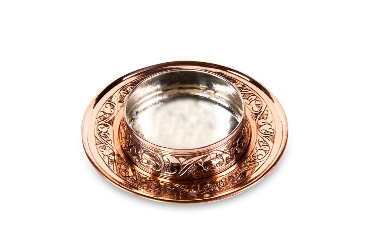 Handcrafted Red Copper Nut Dish