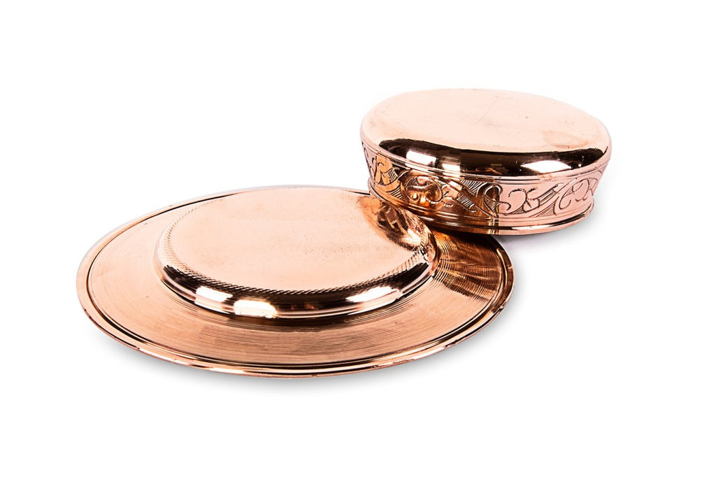 Handcrafted Red Copper Nut Dish